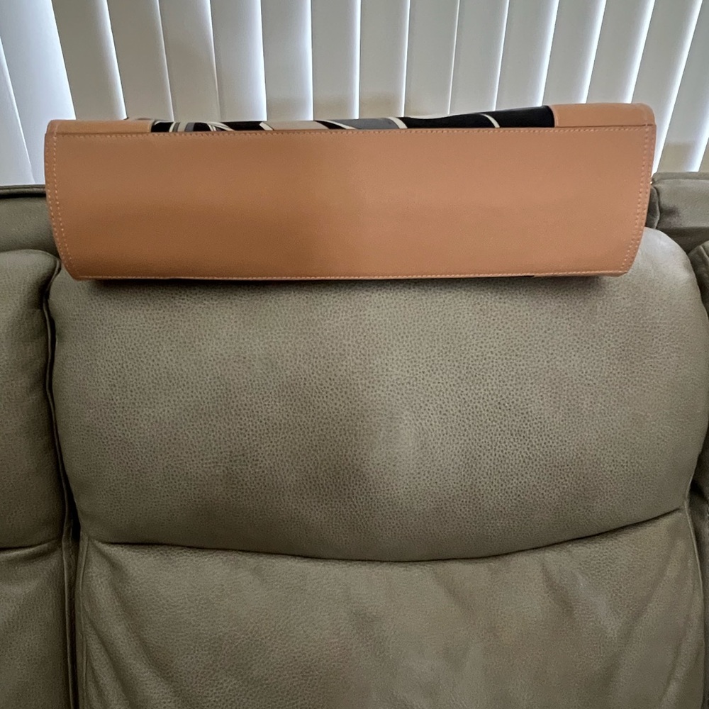 Tory Burch Black and Tan Swirl Tote - Picture 8 of 8